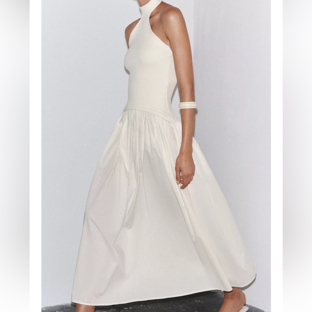 Zara Combination Halter Dress - Picture 2 of 7
